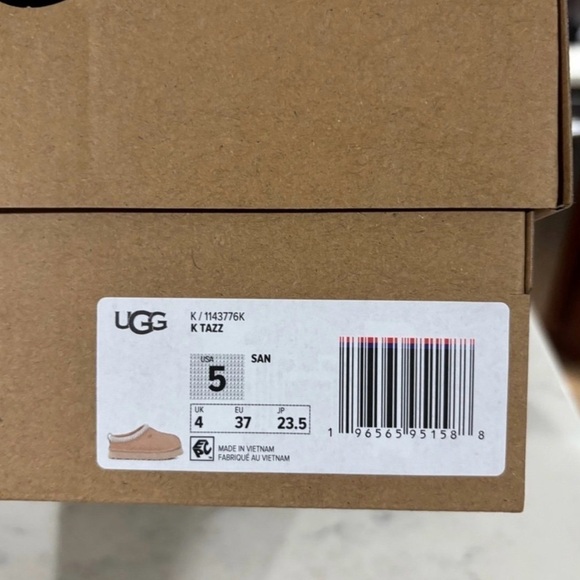 UGG Tazz Platform Slipper Big Kids Grade 6Y Sand 1143776K - Picture 10 of 10